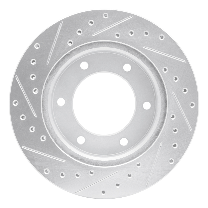 Picture of R1 01-04 Honda Passport Front Right Drilled & Slotted Silver Brake Rotor