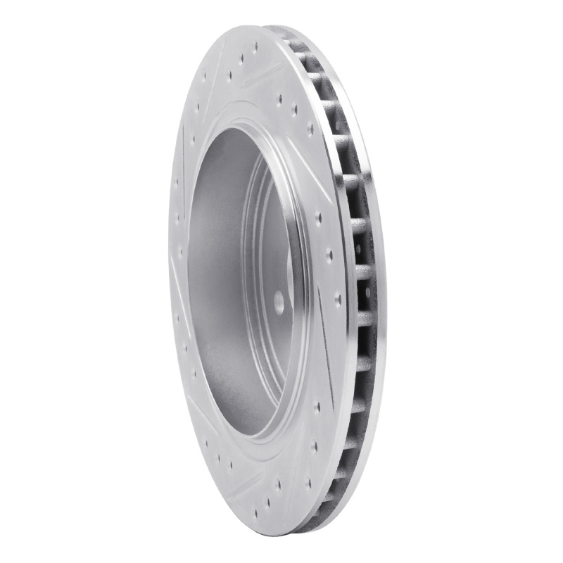 Picture of R1 89-95 Chrysler Daytona Rear Right Drilled & Slotted Silver Brake Rotor