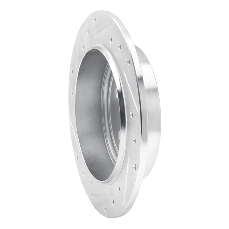 Picture of R1 95-07 Chrysler PT Cruiser Rear Right Drilled & Slotted Silver Brake Rotor