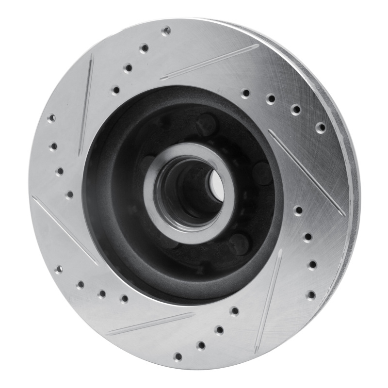 Picture of R1 71-81 Chrysler Town & Country Front Right Drilled & Slotted Silver Brake Rotor