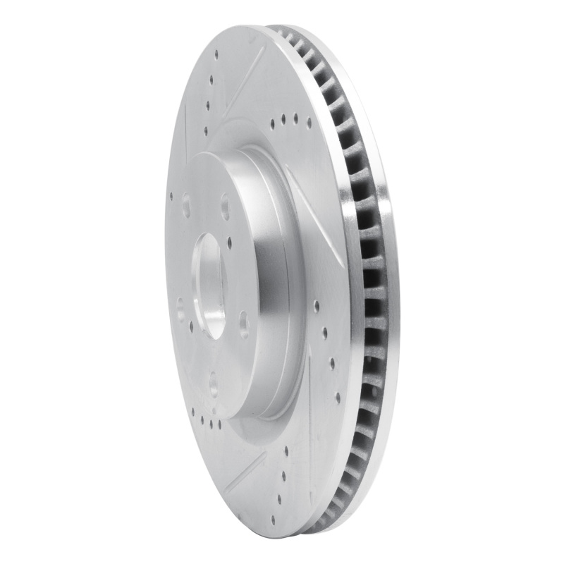 Picture of R1 91-92 Dodge Monaco Front Left Drilled & Slotted Silver Brake Rotor