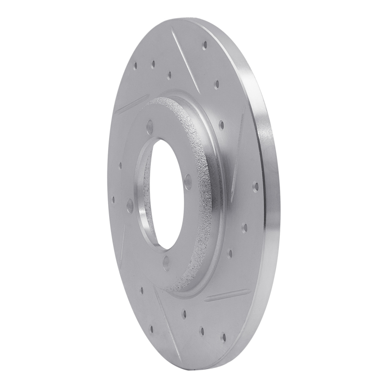 Picture of R1 78-83 Dodge CHALLENGER Front Right Drilled & Slotted Silver Brake Rotor