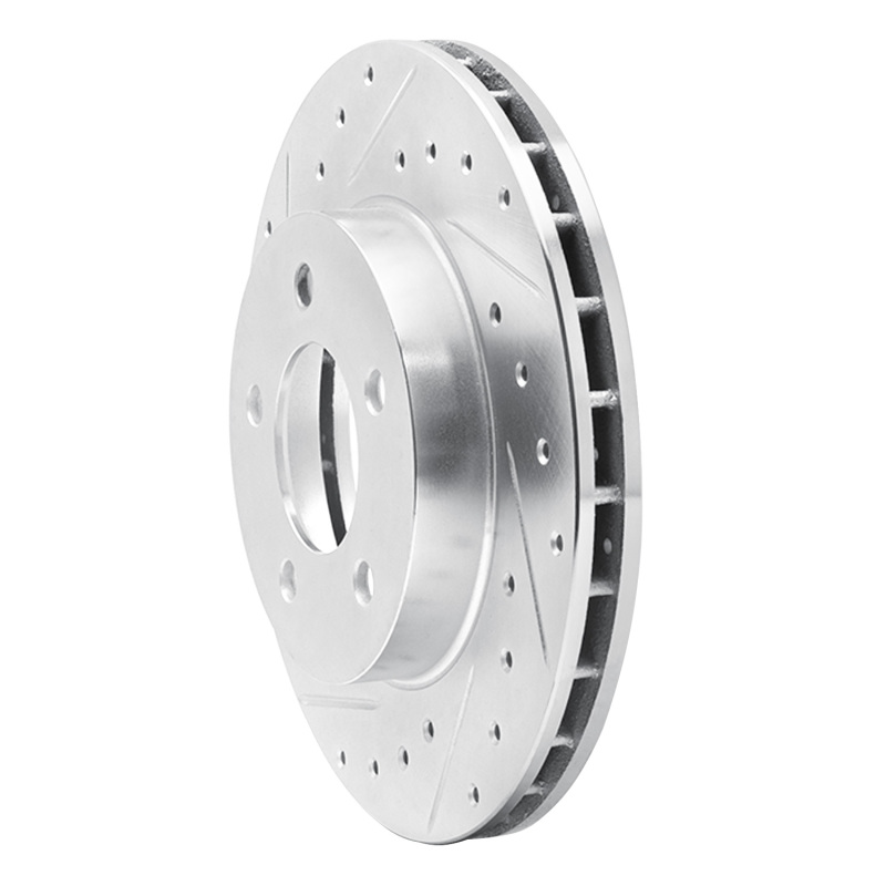 Picture of R1 93-97 Chrysler CONCORDE Front Left Drilled & Slotted Silver Brake Rotor