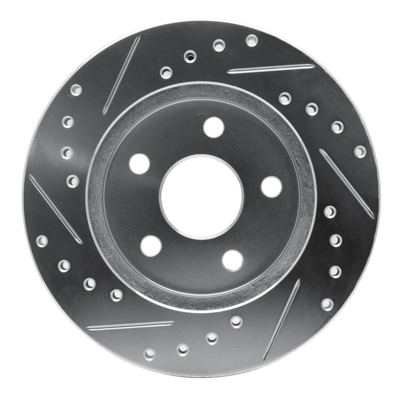 Picture of R1 91-92 Dodge Monaco Front Right Drilled & Slotted Silver Brake Rotor