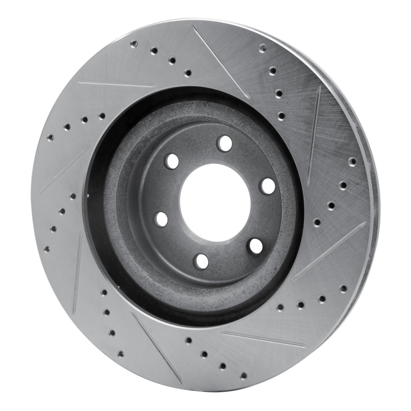 Picture of R1 92-02 Dodge Viper Front Left Drilled & Slotted Silver Brake Rotor
