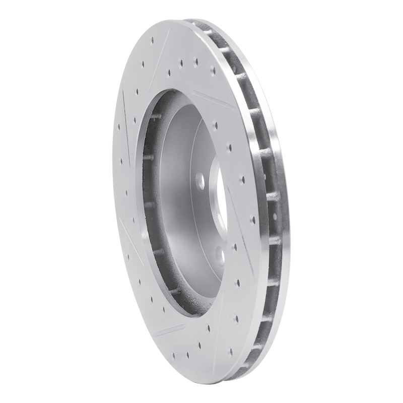 Picture of R1 93-97 Chrysler CONCORDE Front Right Drilled & Slotted Silver Brake Rotor