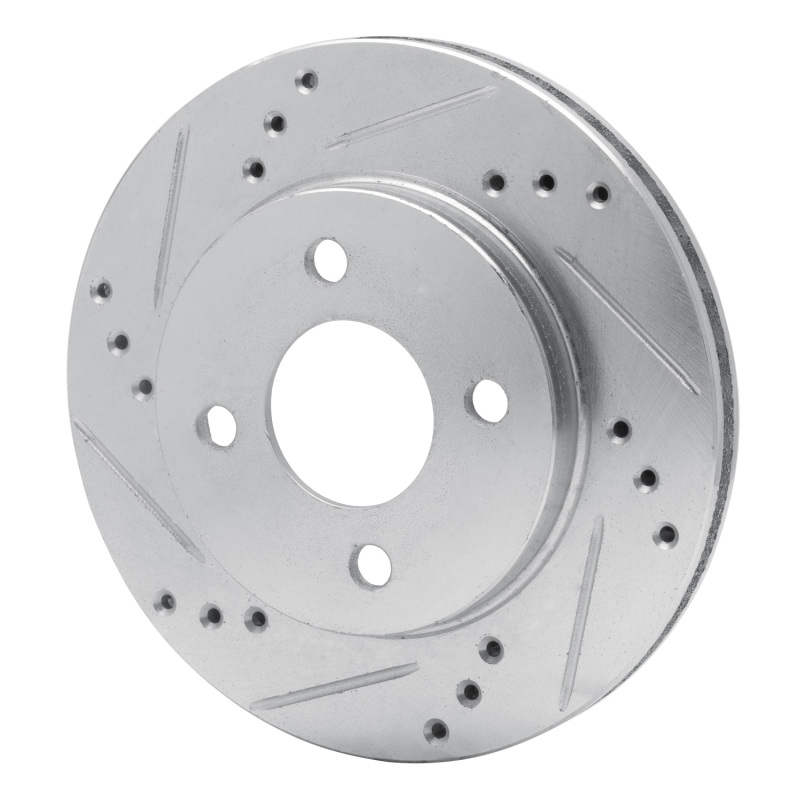 Picture of R1 95-96 Dodge Neon (USA/Canada) Front Left Drilled & Slotted Silver Brake Rotor