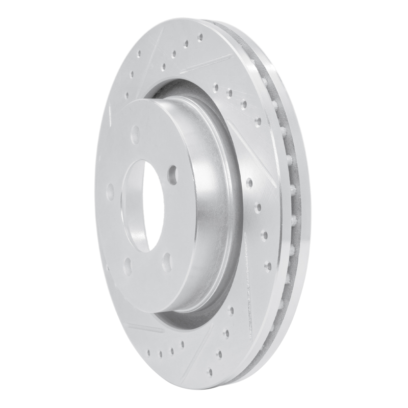Picture of R1 99-04 Chrysler CONCORDE Front Left Drilled & Slotted Silver Brake Rotor