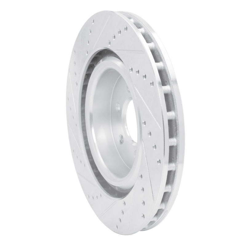 Picture of R1 03-17 Dodge Viper Front Right Drilled & Slotted Silver Brake Rotor