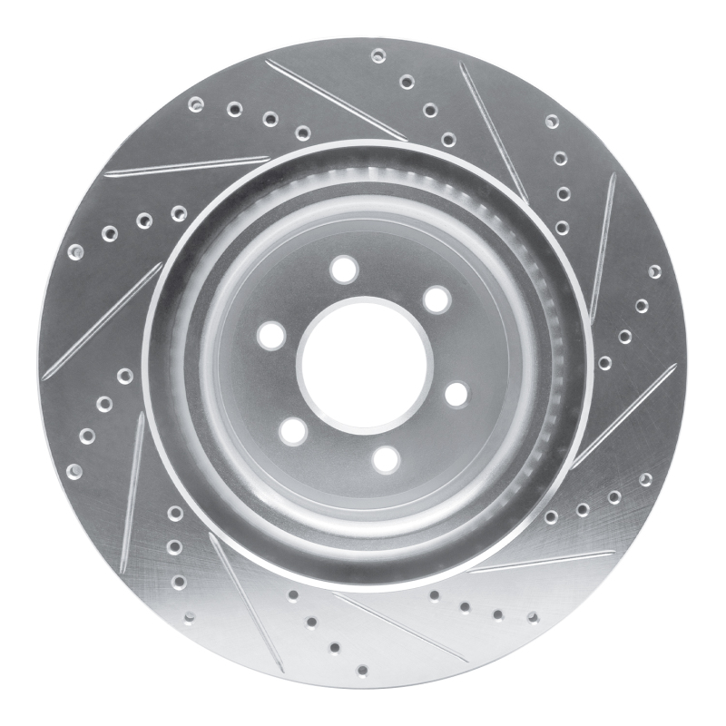 Picture of R1 03-17 Dodge Viper Front Left Drilled & Slotted Silver Brake Rotor