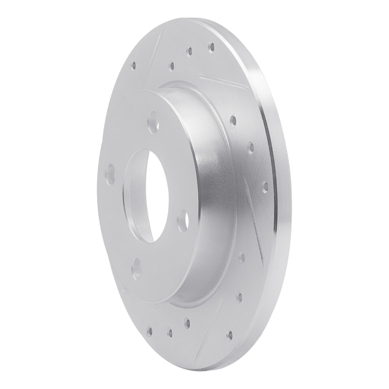 Picture of R1 78-90 Dodge Charger Front Left Drilled & Slotted Silver Brake Rotor
