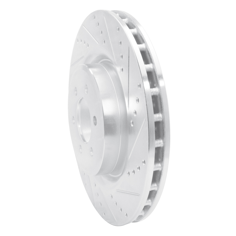 Picture of R1 03-17 Dodge Viper Front Right Drilled & Slotted Silver Brake Rotor