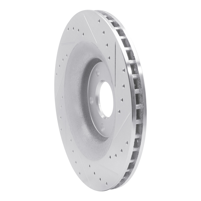 Picture of R1 08-14 Chrysler 200 Front Left Drilled & Slotted Silver Brake Rotor