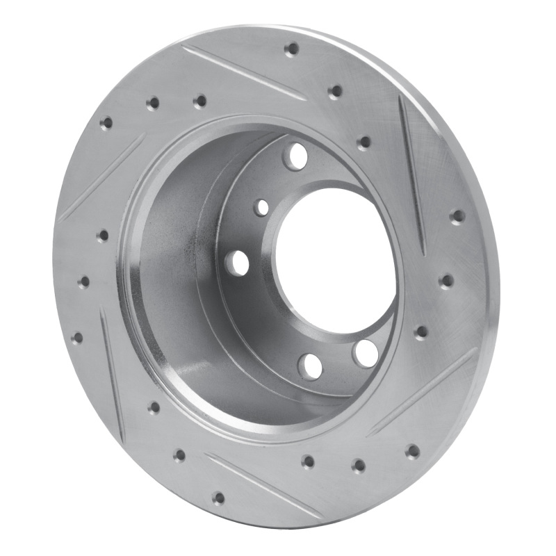 Picture of R1 02-18 Dodge Sprinter 3500 Rear Left Drilled & Slotted Silver Brake Rotor