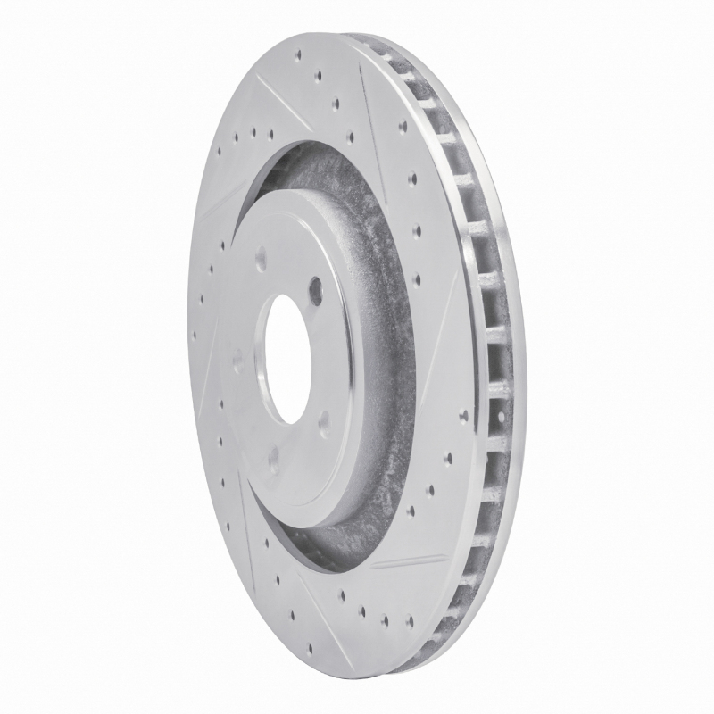 Picture of R1 08-14 Chrysler 200 Front Right Drilled & Slotted Silver Brake Rotor