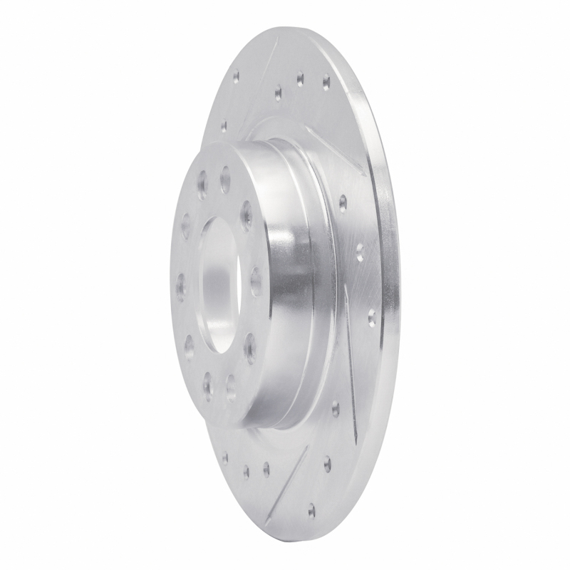 Picture of R1 13-16 Dodge DART Rear Left Drilled & Slotted Silver Brake Rotor