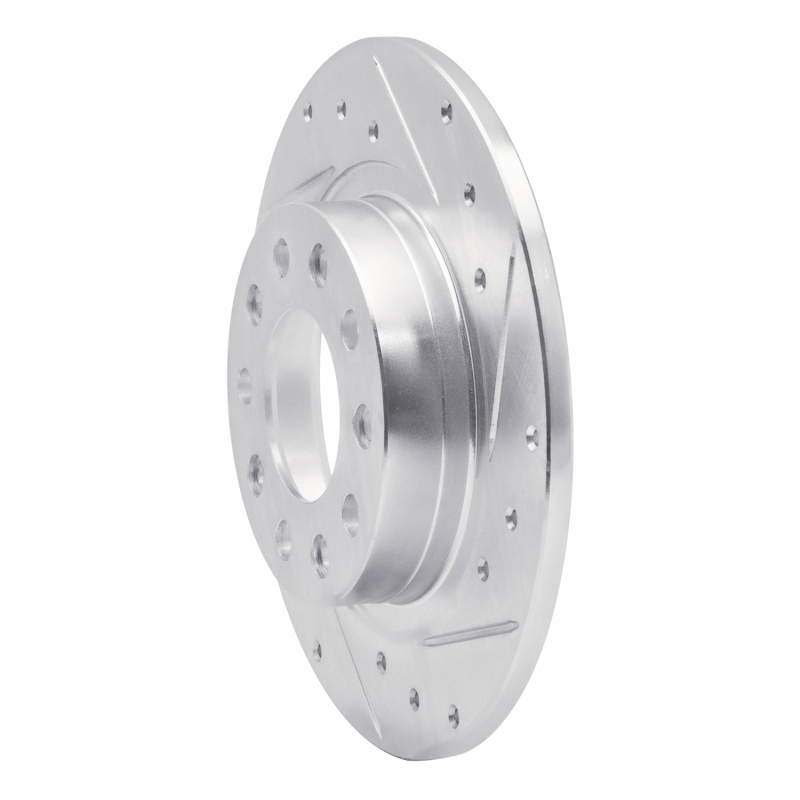 Picture of R1 13-16 Dodge DART Rear Right Drilled & Slotted Silver Brake Rotor