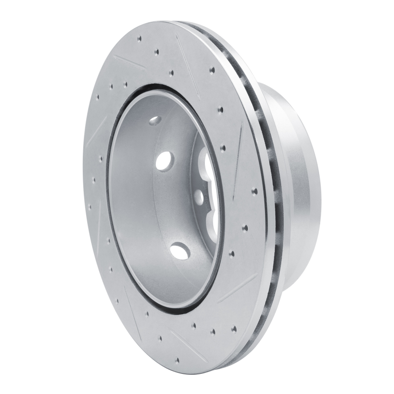 Picture of R1 02-06 Dodge Sprinter 3500 Rear Left Drilled & Slotted Silver Brake Rotor