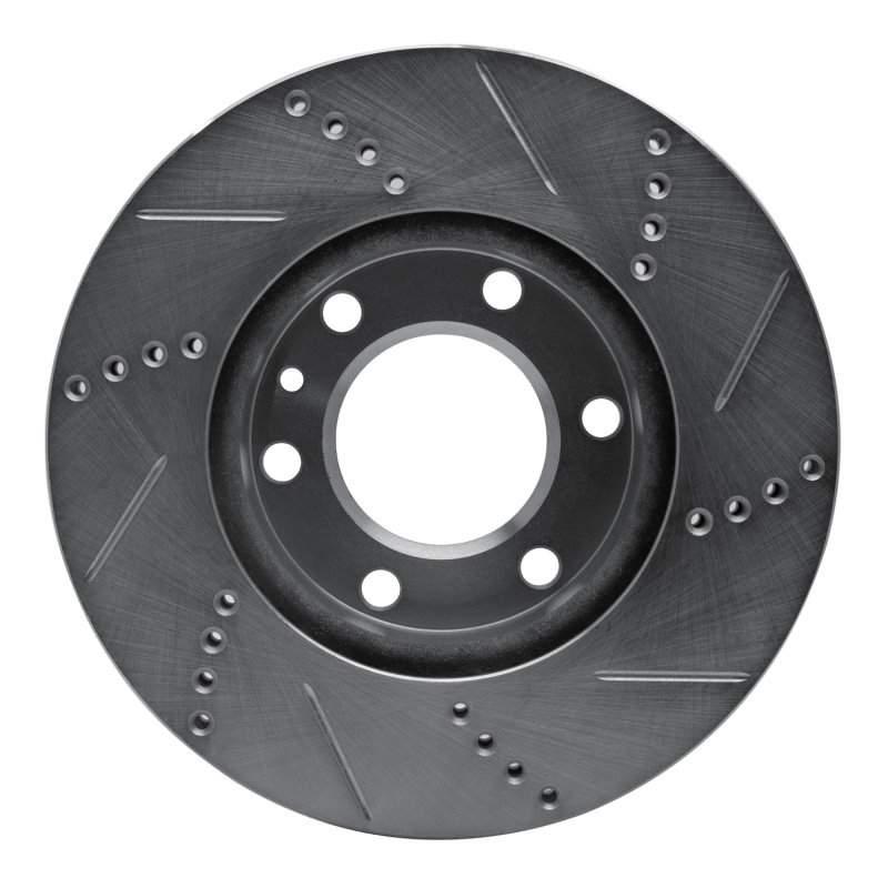 Picture of R1 06-25 American Coach Patriot Front Left Drilled & Slotted Silver Brake Rotor