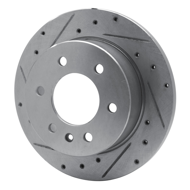 Picture of R1 06-18 Dodge Sprinter 3500 Rear Left Drilled & Slotted Silver Brake Rotor