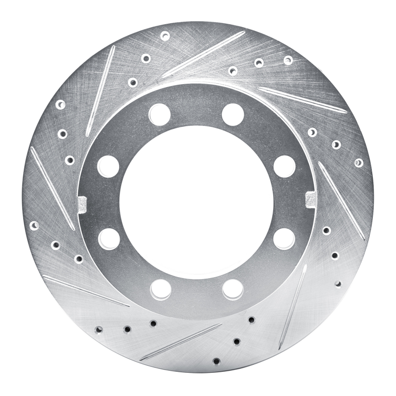Picture of R1 77-93 Chevrolet K30 Front Left Drilled & Slotted Silver Brake Rotor