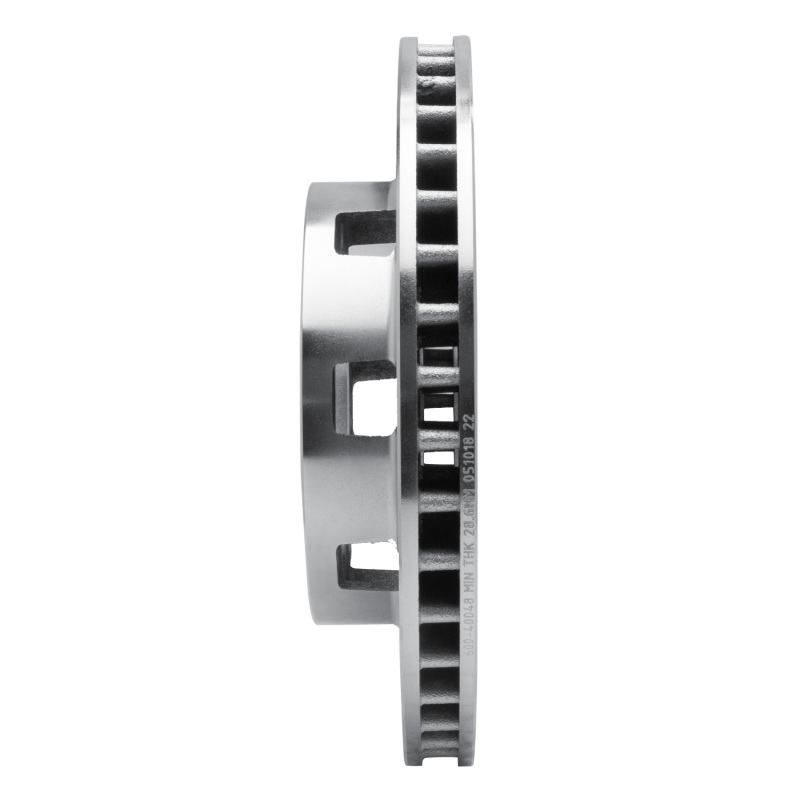 Picture of R1 75-93 Dodge W200 Front Right Drilled & Slotted Silver Brake Rotor