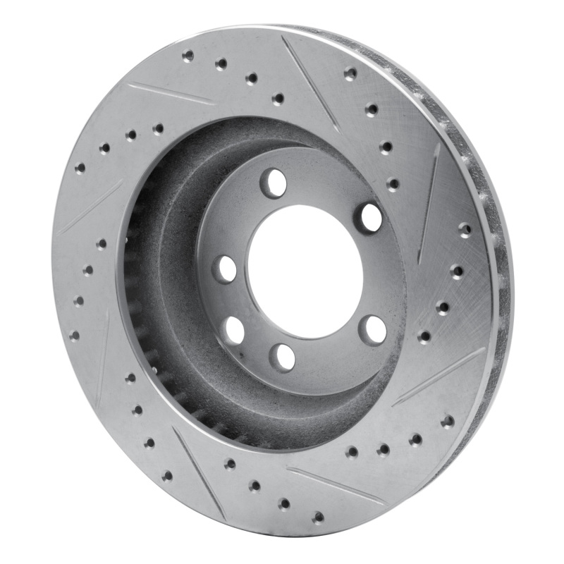 Picture of R1 74-81 Dodge Ramcharger 4WD Front Left Drilled & Slotted Silver Brake Rotor