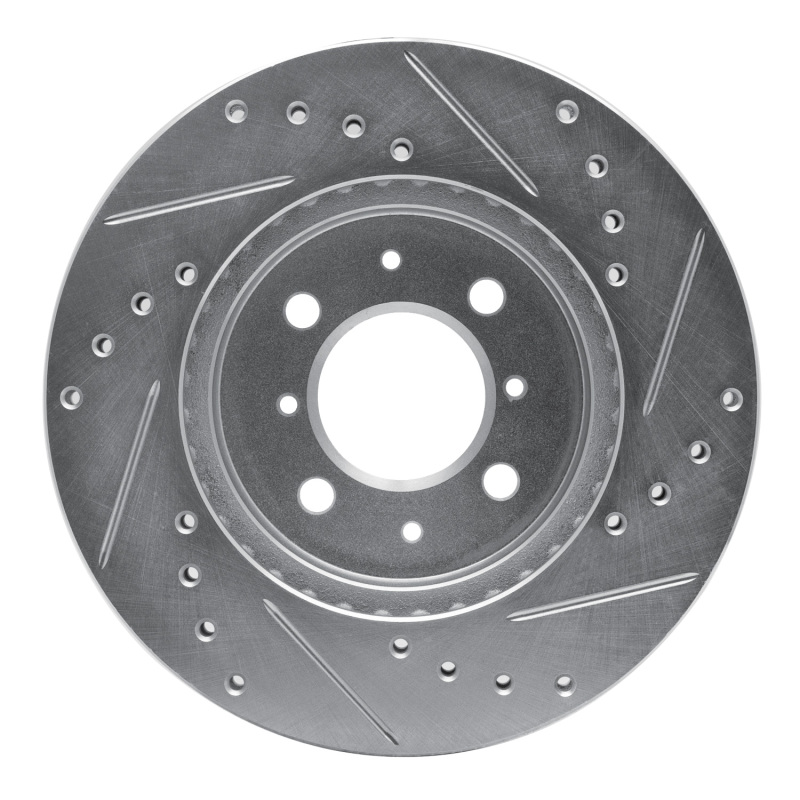Picture of R1 84-85 Dodge Caravan Front Left Drilled & Slotted Silver Brake Rotor