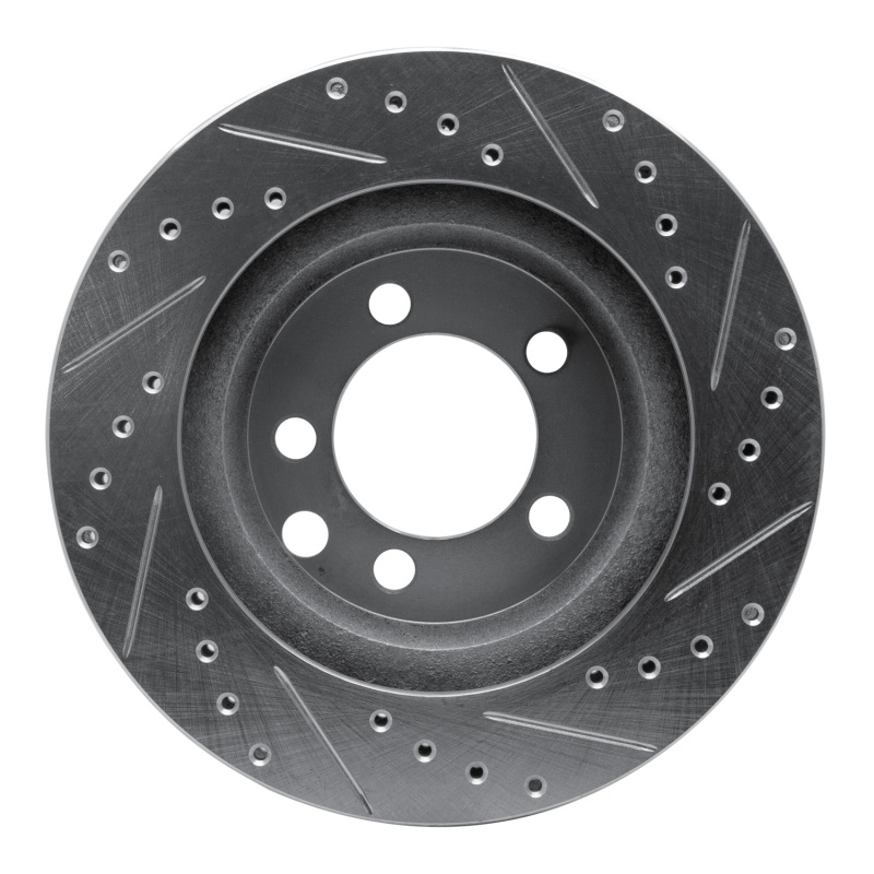Picture of R1 74-81 Dodge Ramcharger 4WD Front Left Drilled & Slotted Silver Brake Rotor