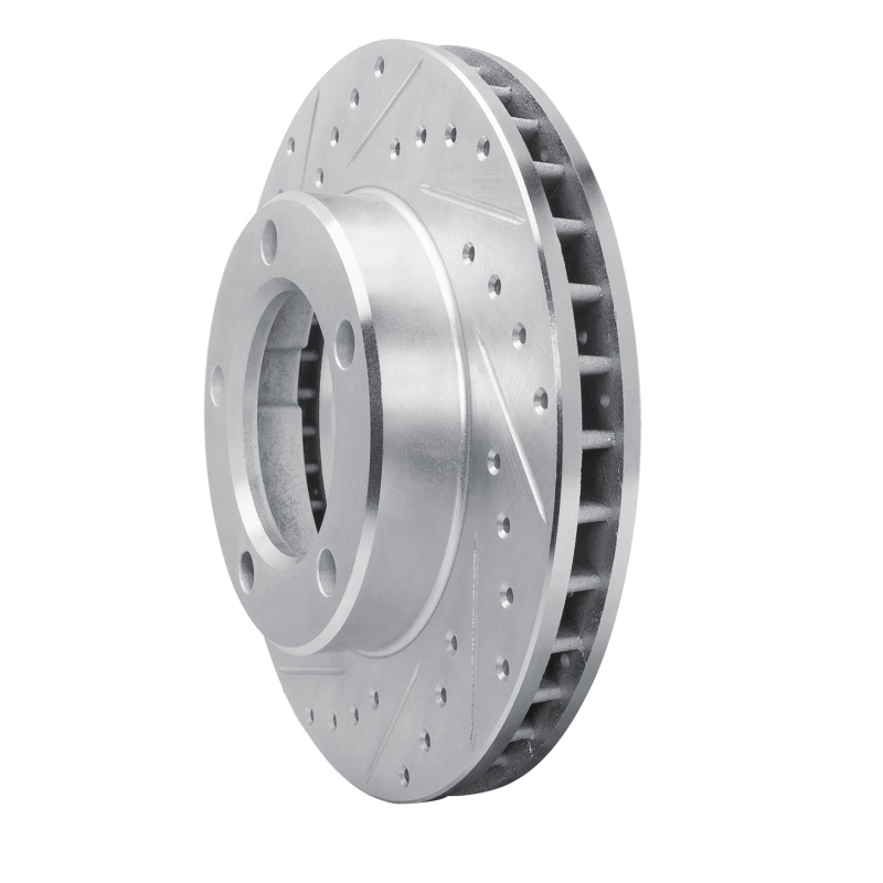 Picture of R1 80-93 Dodge W100 Front Left Drilled & Slotted Silver Brake Rotor