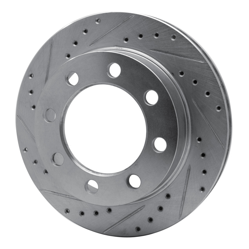 Picture of R1 71-97 Dodge D300 Front Left Drilled & Slotted Silver Brake Rotor