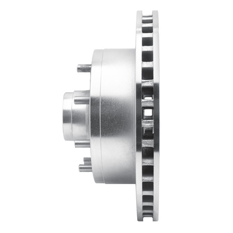 Picture of R1 78-97 Dodge B200 / B200 Van / B250 Front Right Drilled & Slotted Silver Brake Rotor