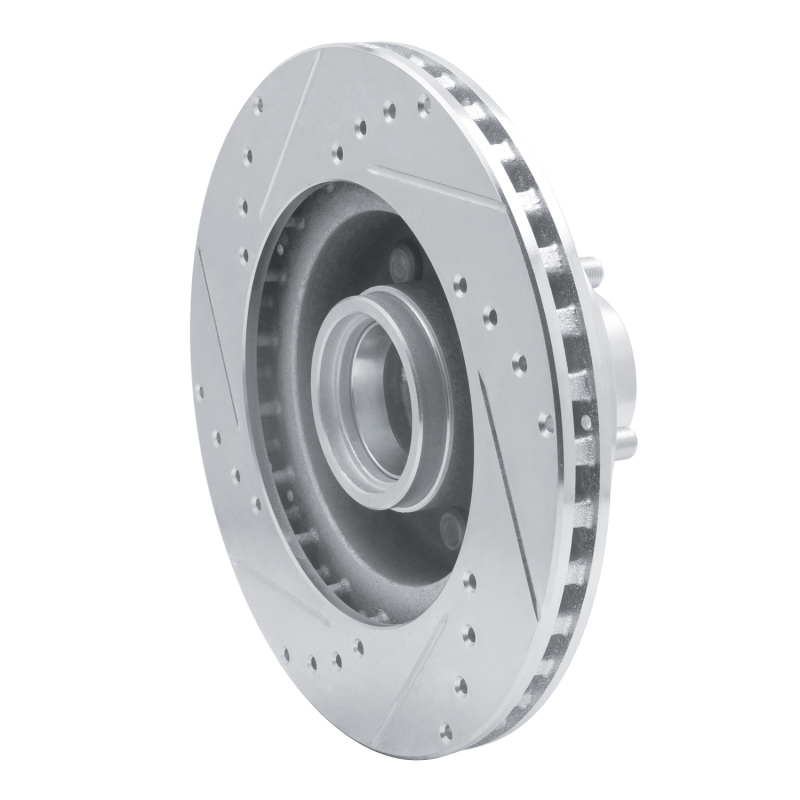 Picture of R1 87-90 Dodge DAKOTA RWD Front Right Drilled & Slotted Silver Brake Rotor