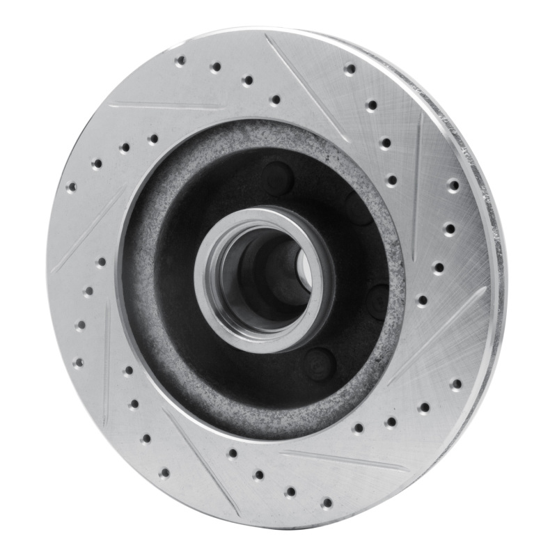 Picture of R1 91-96 Dodge DAKOTA RWD Front Left Drilled & Slotted Silver Brake Rotor