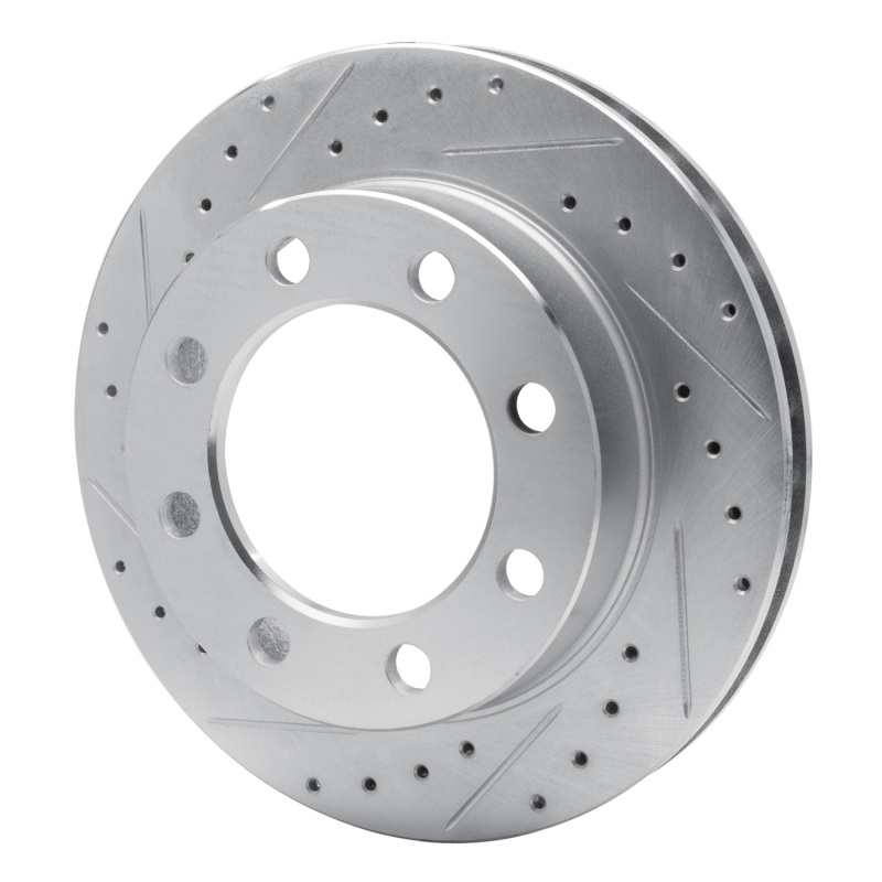 Picture of R1 89-93 Dodge W350 Front Left Drilled & Slotted Silver Brake Rotor