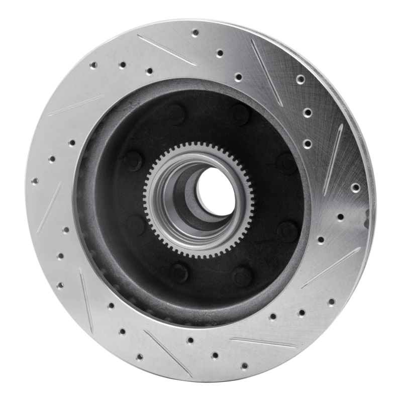Picture of R1 98-03 Dodge Ram 2500 Van Front Left Drilled & Slotted Silver Brake Rotor