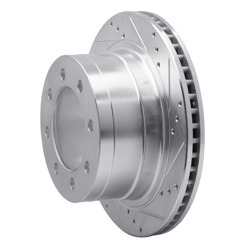 Picture of R1 03-08 Dodge Ram 4000 (Mexico) Rear Right Drilled & Slotted Silver Brake Rotor