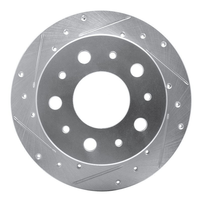 Picture of R1 14-21 Ram Promaster 2500 Rear Left Drilled & Slotted Silver Brake Rotor