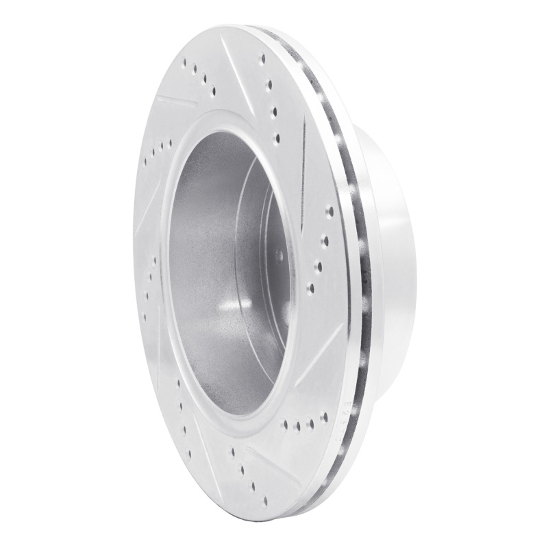 Picture of R1 14-21 Ram Promaster 2500 Rear Left Drilled & Slotted Silver Brake Rotor