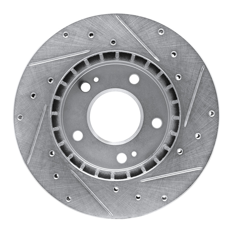 Picture of R1 98-98 Eagle TALON Front Left Drilled & Slotted Silver Brake Rotor