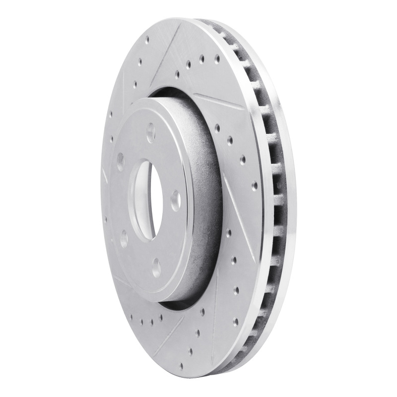 Picture of R1 11-22 Dodge Durango Front Left Drilled & Slotted Silver Brake Rotor