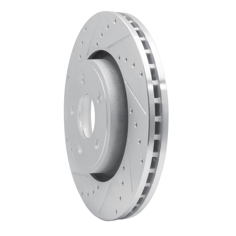 Picture of R1 11-25 Dodge Durango Front Left Drilled & Slotted Silver Brake Rotor