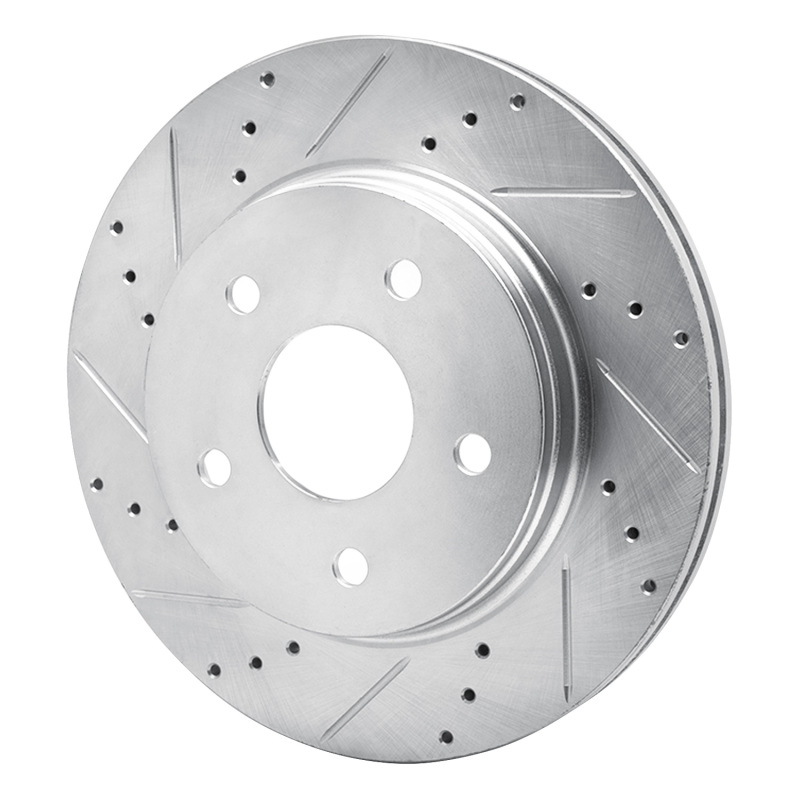 Picture of R1 08-12 Jeep J8 Front Left Drilled & Slotted Silver Brake Rotor