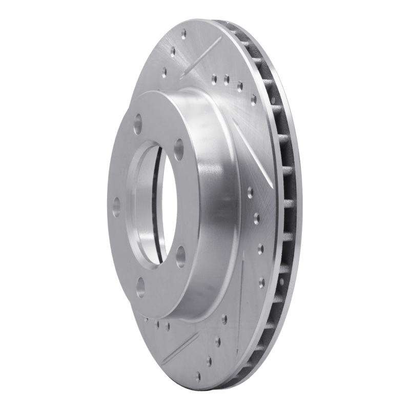 Picture of R1 76-86 Jeep Scrambler Front Left Drilled & Slotted Silver Brake Rotor