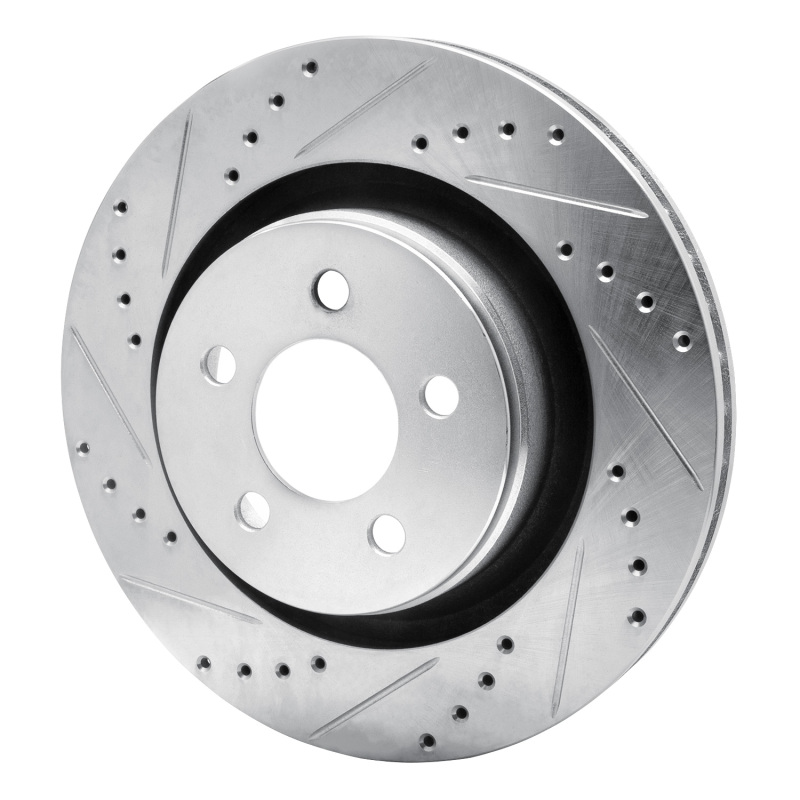 Picture of R1 11-12 Jeep Liberty Front Left Drilled & Slotted Silver Brake Rotor