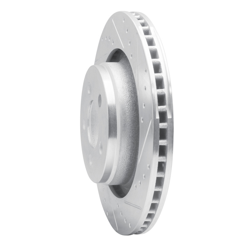 Picture of R1 11-12 Jeep Liberty Front Right Drilled & Slotted Silver Brake Rotor