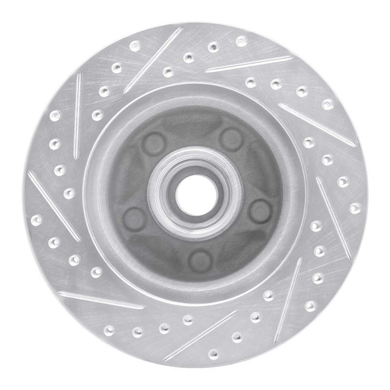 Picture of R1 86-92 Jeep COMANCHE Front Right Drilled & Slotted Silver Brake Rotor