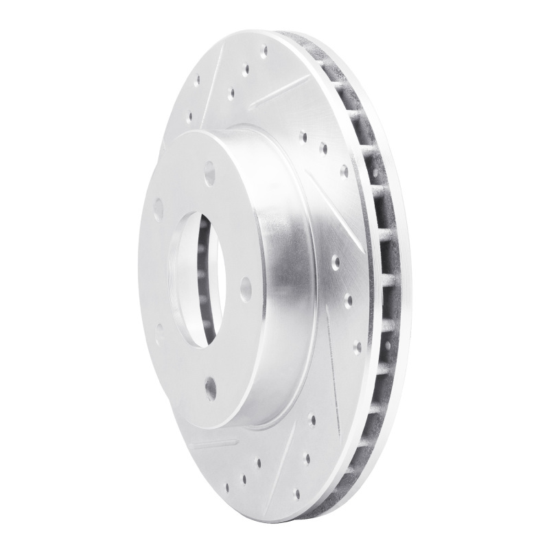 Picture of R1 77-80 Buick LeSabre Rear Left Drilled & Slotted Silver Brake Rotor