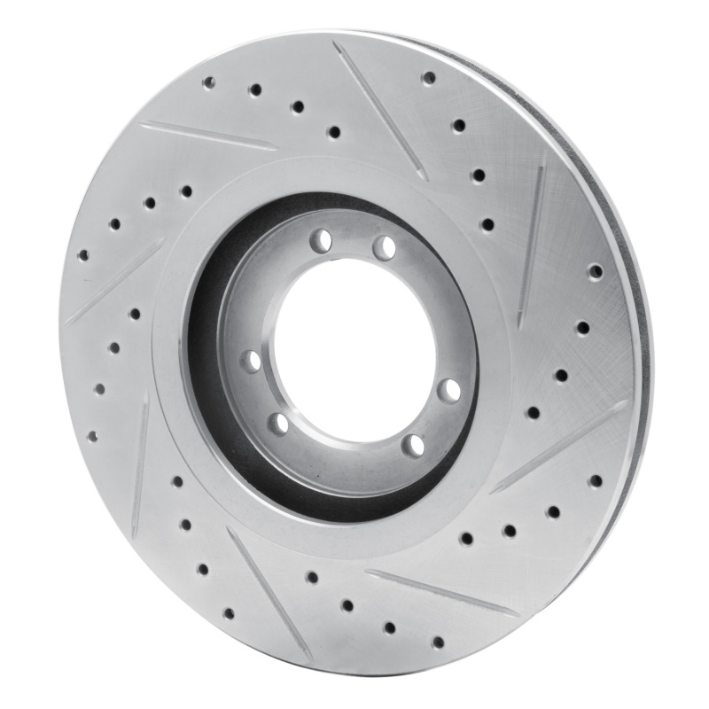 Picture of R1 96-06 Hummer H1 Front Left Rear Left Drilled & Slotted Silver Brake Rotor