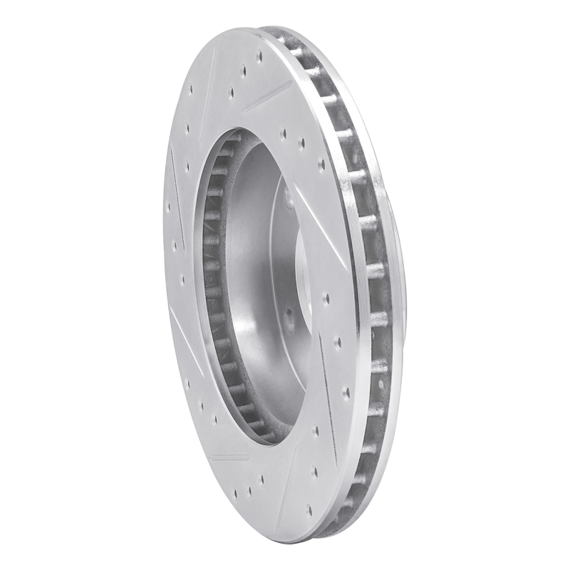 Picture of R1 77-80 Buick LeSabre Rear Right Drilled & Slotted Silver Brake Rotor